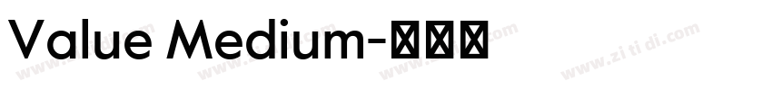 Value Medium字体转换